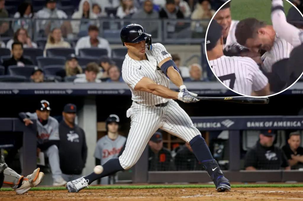 Yankees’ bats come to life in ninth inning for walk-off win over Tigers trib.al/McGL07a