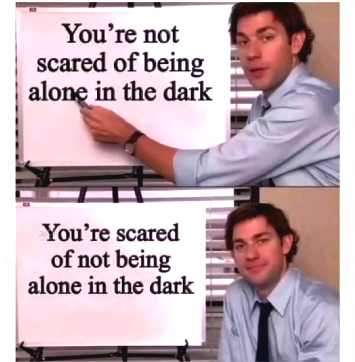 Could not be more true.  Think about it. #scared #scary #afraidofthedark #funny #notfunny