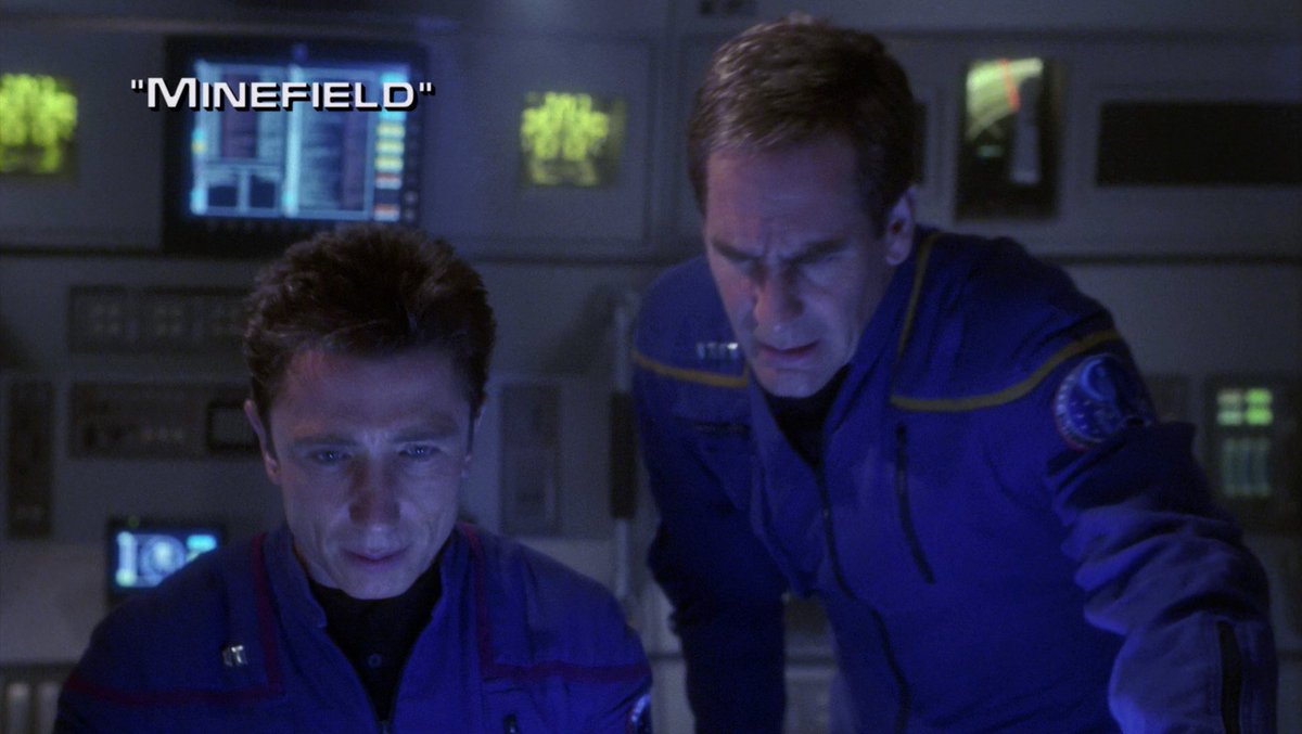 'Minefield' gets major points for tremendous production values, ably selling the bulk of the episode taking place on the hull of the ship. The insights into Reed's backstory and mentality aren't groundbreaking, but the key performances are excellent. Grade: B #TrekRewatch4