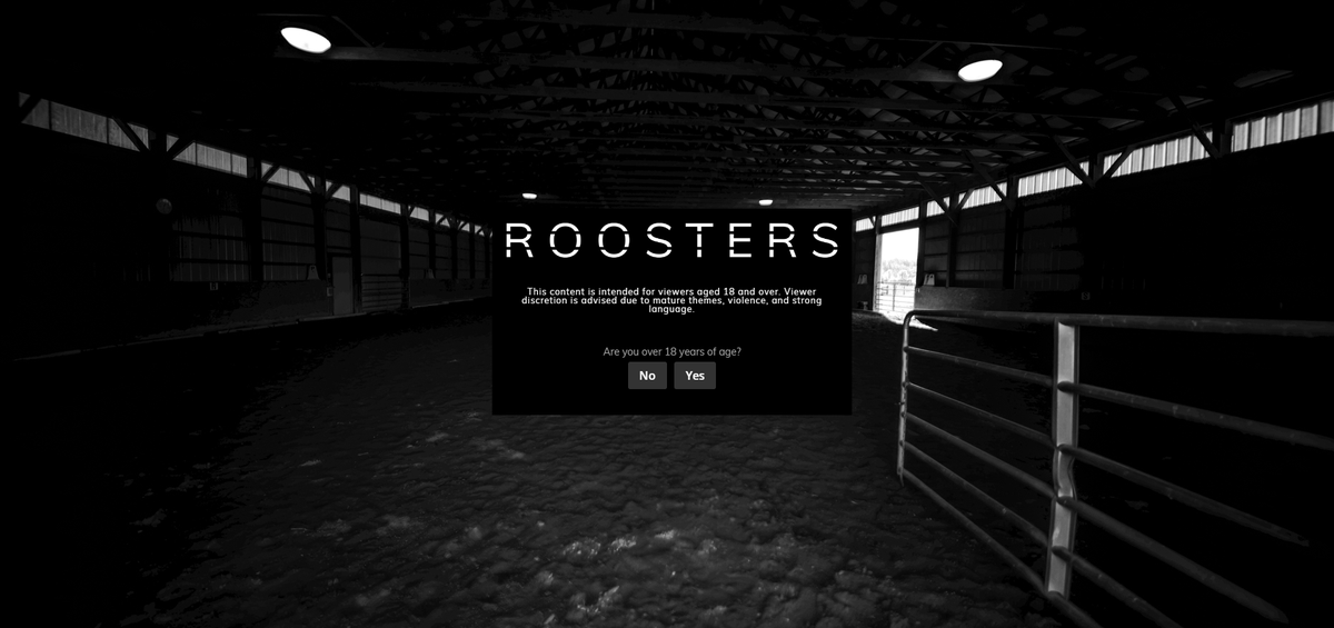 FOR IMMEDIATE RELEASE
"Roosters" Website Launch and Filming of Opening Scene Set to Shock Audiences

May 3, 2024  Today marks the launch of the highly anticipated website for the thrilling series "Roosters," a Brian Vadim and Erik Renn Production, adapted from the Cannes-winning