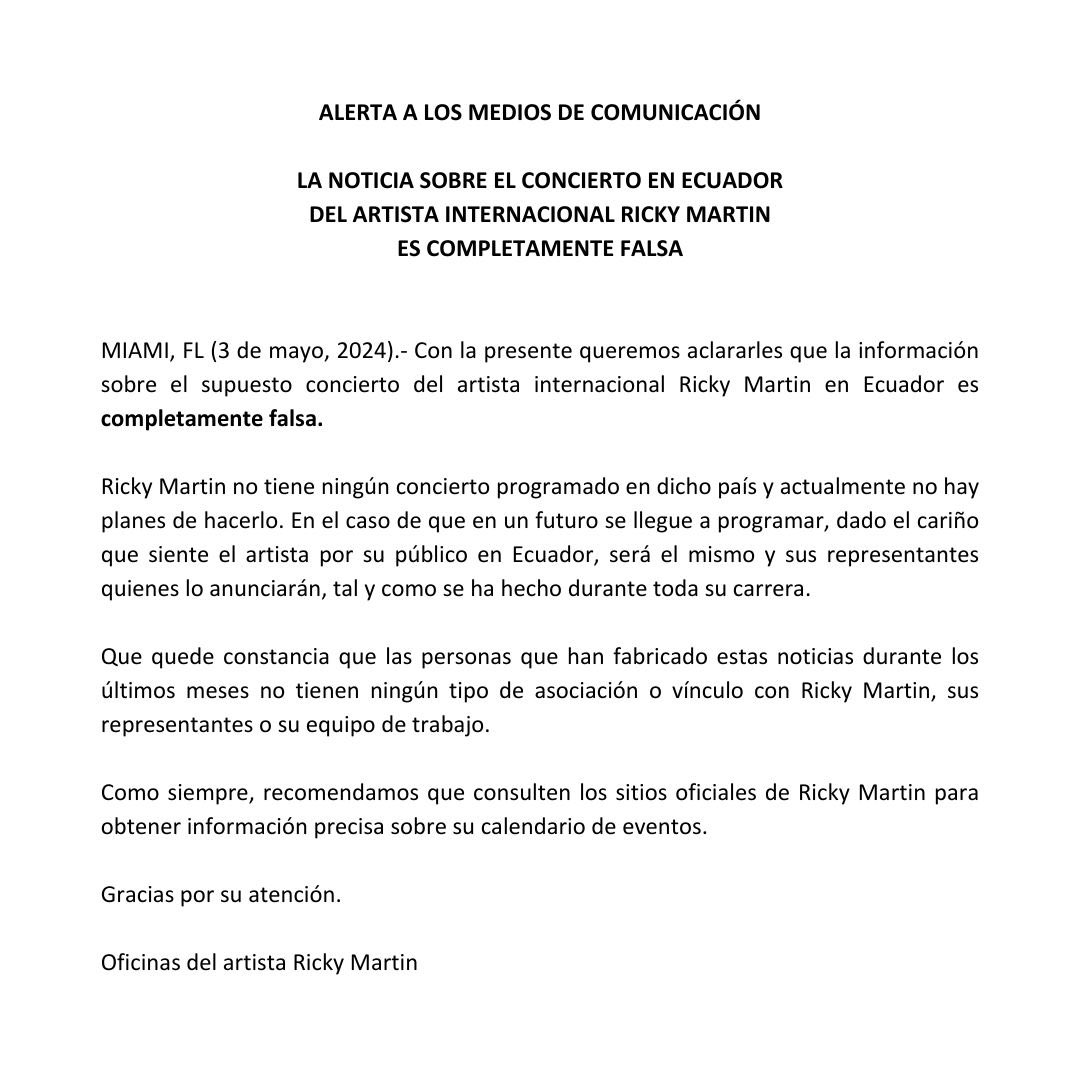 Ricky Martin WebTeam tweet media