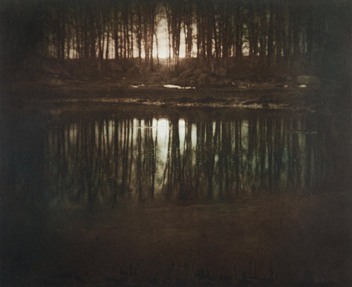 'Moonrise, Mamaroneck, New York' photographed by Edward Steichen in 1904.