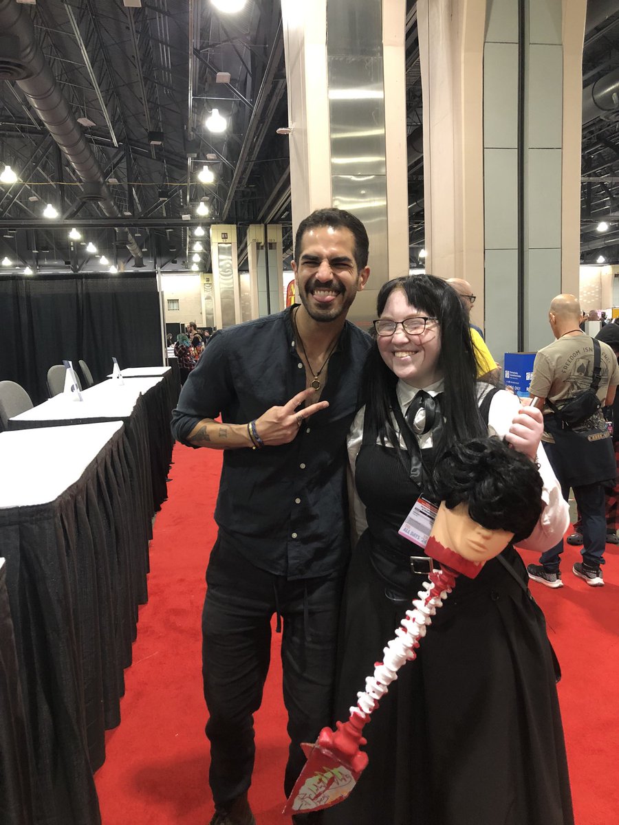 Had such a great time at FanExpo Philly today!!! A real treat to get my spinal cord sword signed by @ryancoltlevy, who was so kind and sweet in person! It only gets better from here. :)