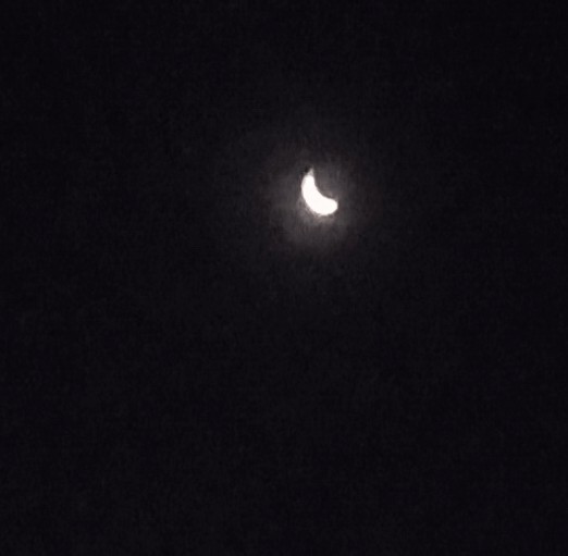 Moon at 4:40 am today. # Bangalore sky