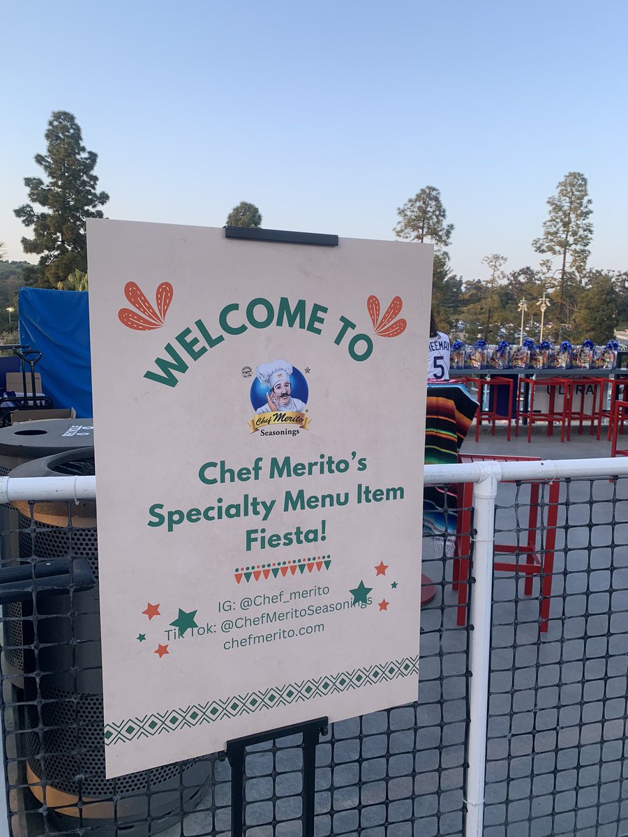 Fun times at Dodger Stadium celebrating the launch of @ChefMerito’s first specialty menu item, quesabirria tacos! Get yours at La Taqueria in Reserve Section 17.