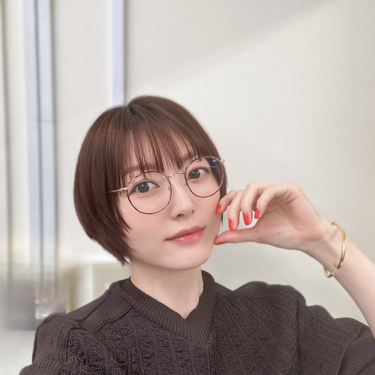 花澤 香菜 メガネ