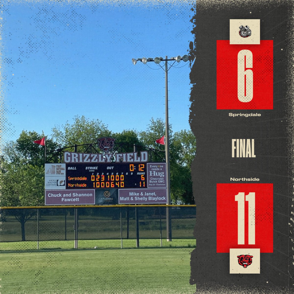 Final from Grizzly Field… and State Tournament Bound! ❤️🐻🥎 #NLBSoftball #FSPSAA