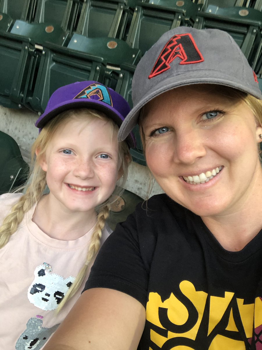 AT4three's tweet photo. This little girls birthday today! 7 years old and she wanted to go to a Dbacks game! Let’s go Dbacks! #Dbacks #whatafan https://t.co/KYtmYmCTtH