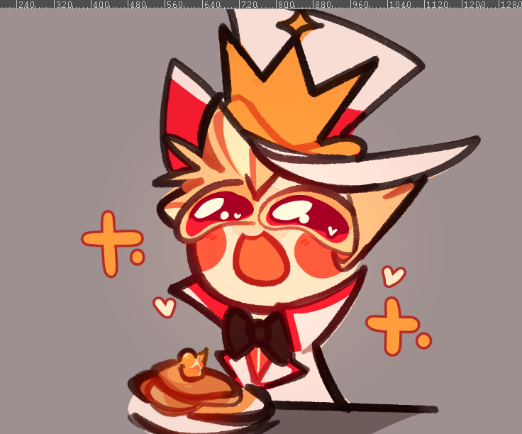 my cat is very happy with these pancakes 🥞✨ #hazbinhotellucifer