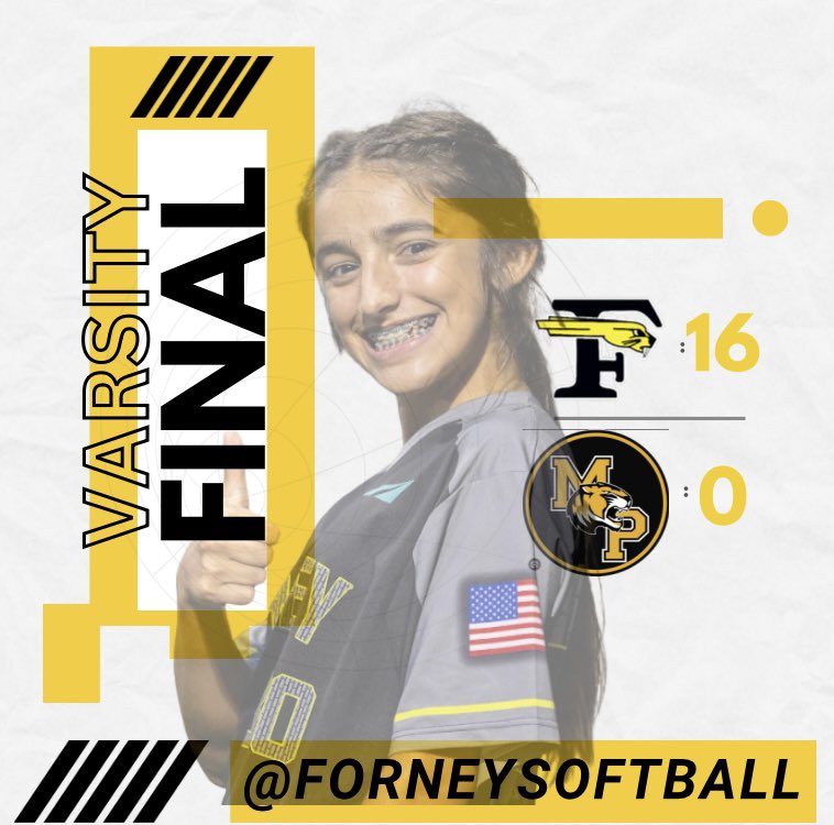 Final from today’s game! Your Forney Rabbits are Area Champs!! 🐰🖤💛
