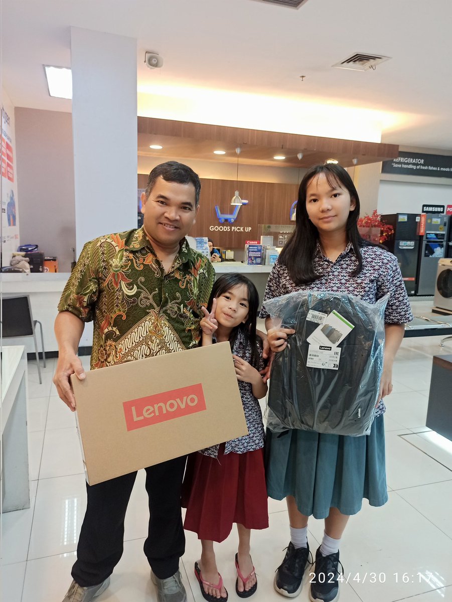 Terimakasih, Customer setia sy sudah Transaksi Laptop di Elektronik Plaza Cibubur, 
Senang sekali Atas Kunjungan Anda, 🙏🙏