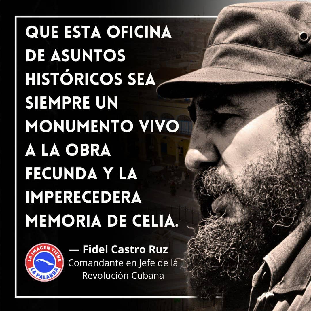Celia Esther de los Desamparados Sánchez Manduley, conocida como Celia Sánchez Manduley, guerrillera de la Revolución cubana y una de las colaboradoras más cercanas de Fidel Castro. #CubaViveEnSuHistoria #FidelPorSiempre #LatirAvileño