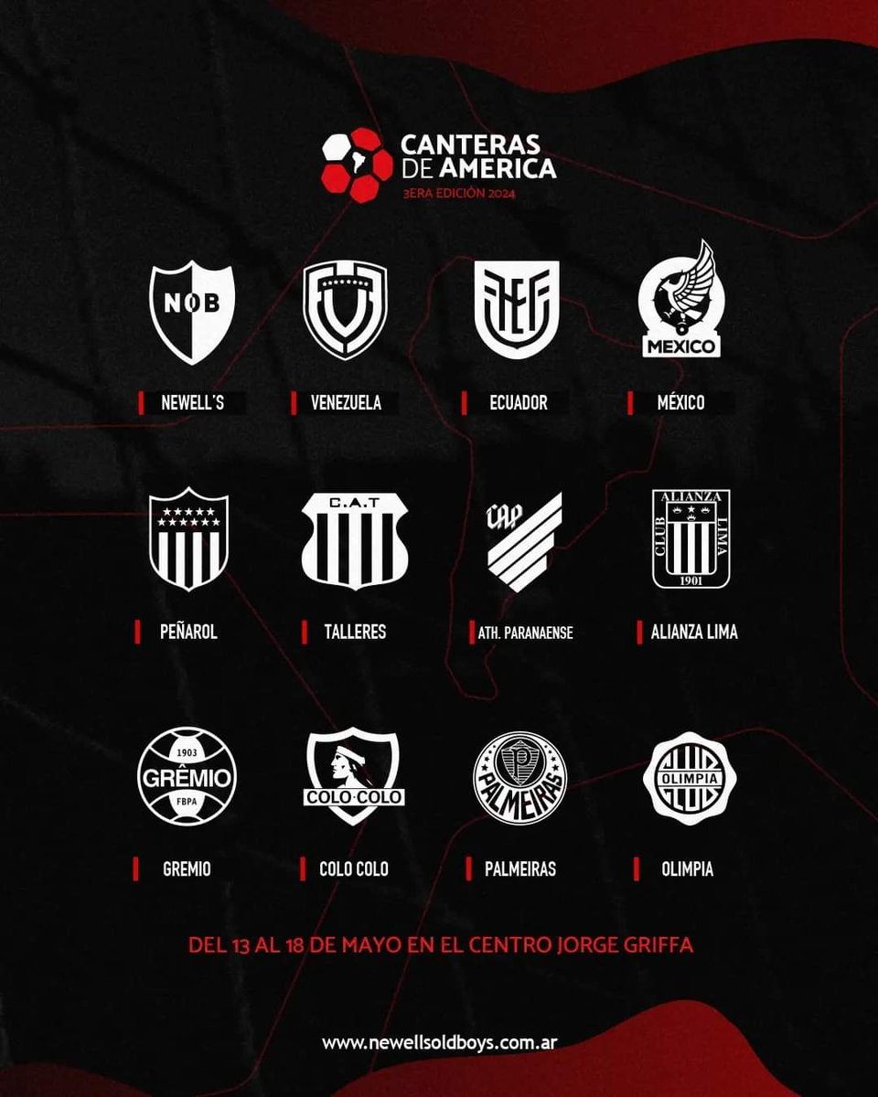 🔵⚪🔵 Alianza Lima es uno de los clubes confirmados para participar del Torneo Canteras de América que organiza Newells de Argentina y que es categoría Sub 17.
#Aliancismo #AlianzaCorazon #ArribaAlianza #AlianzaLima #Blanquiazul #FutbolPeruano #Potrillos