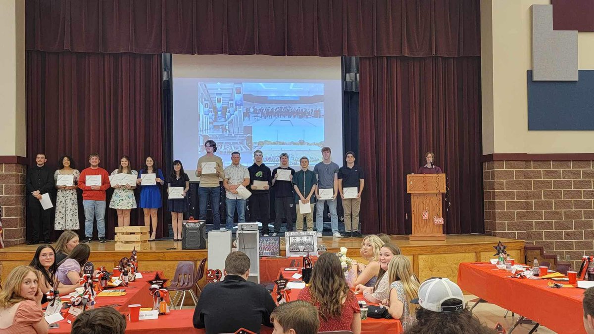 BC_HS_BAND's tweet photo. Class of 2024 Senior band banquet🎓 Congratulations to our 39 seniors and the rest of our band!! Additional thanks to all the family and friends that came out to celebrate tonight!! ‼️Next Stop Graduation‼️ https://t.co/nJ4y94ip1S