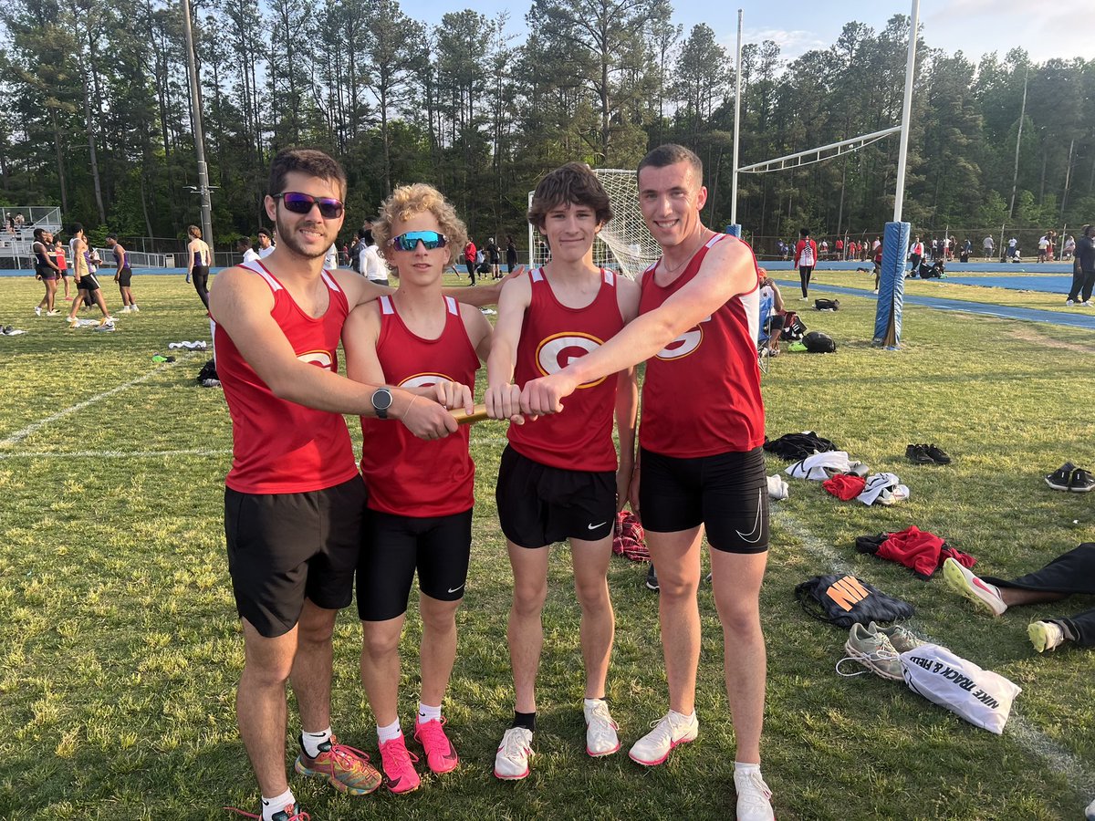 GoochlandTrack's tweet photo. Great day of competing today at the Caroline Invitational!  Congrats to our Distance Medley Relay team for setting a new school record of 11:54! https://t.co/iuPEIXHKMN