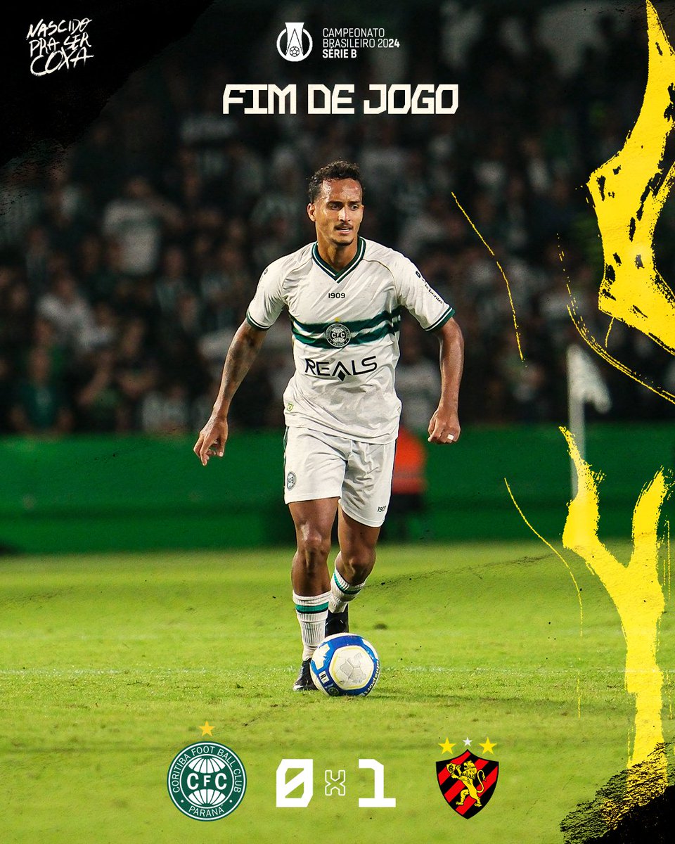 Coritiba's tweet photo. FIM DE JOGO.

#CFCxSPT 
#VamosCoxa
#BrasileiroSerieB https://t.co/WdhLQCmpKj
