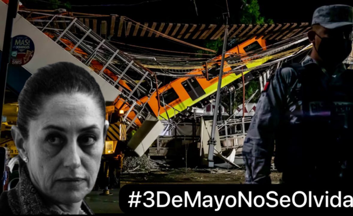 @Claudiashein Y tus #Muertos que onda? 🤷‍♀️
#3DeMayoNoSeOlvida
#ClaudiaMiente 
#Linea12NiPerdonNiOlvido 

Hoy se cumplen 3 años de la caída del metro línea 12 por  tú negligencia #Criminal ☝️

Fueron 26 personas fallecidas eh.