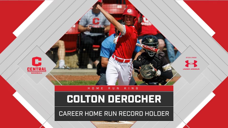 With his solo shot in game two at Loras College tonight, Colton DeRocher connected for his 25th career home run to reset the school record.

#GoDutch #rollriversBSB #d3baseball