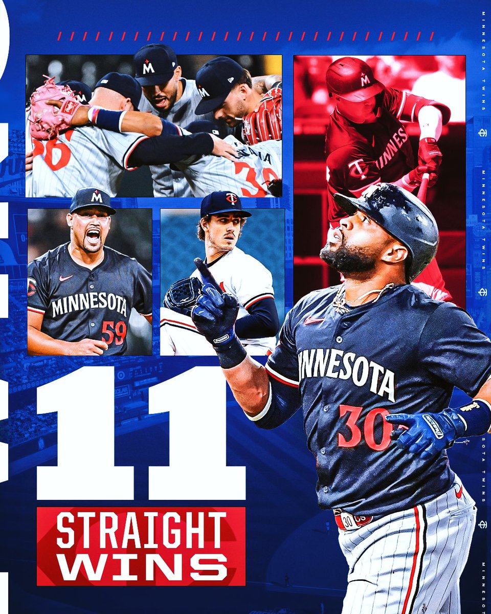 The <a href="/Twins/">Minnesota Twins</a> have won 11 in a row for the first time since 2006!
