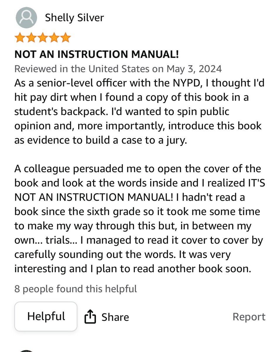 NYPD already getting trolled over this in the Amazon reviews for the book
