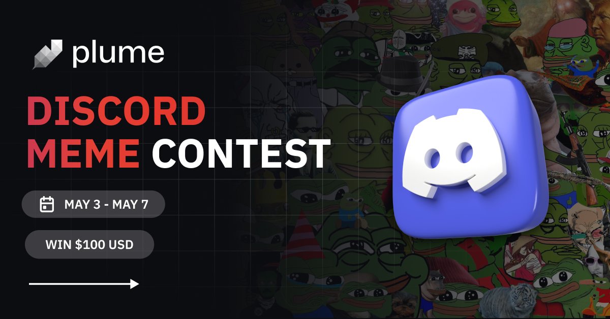 GM Goons! Ready for a laugh? Join our Discord Meme Contest! Submit your funniest memes about RWAs on our Discord and win some prizes! 🏆 Here is how to participate 🧵👇