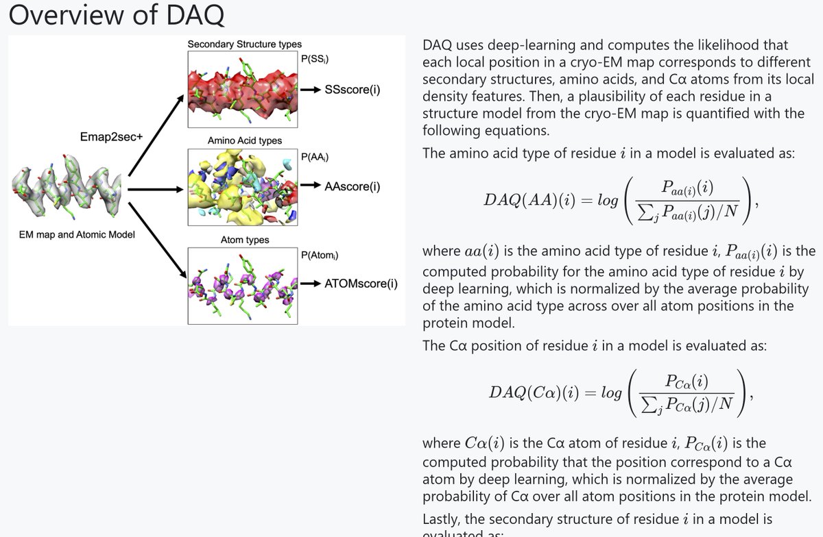 kiharalab's tweet photo. The May release of DAQ-Score Database of protein structure validation for cryo-EM maps!  Now analyzes over 200K protein chains in PDB determined via #cryoEM.  Still, we see many potential errors in models. Check https://t.co/MmQzn1BJjk @PurdueScience https://t.co/gEfQC8JlPM