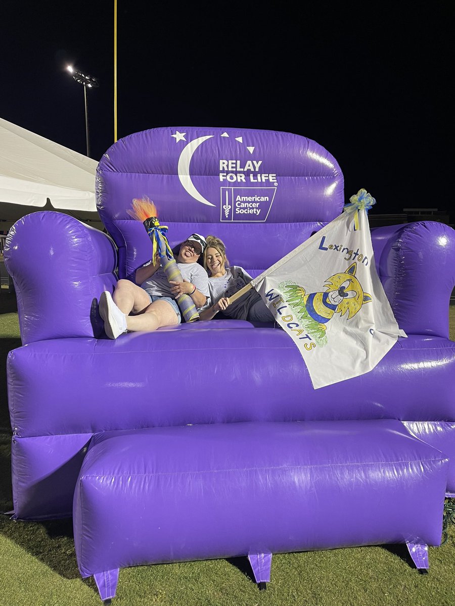 absmith_cses's tweet photo. That’s a wrap on RFL 2024 and I’m going to miss being co captains with this one! Fun times were had and sweet ones to remember. Remembering our why we relay, especially. Truly special night @RelayForLife  @LexingtonOne https://t.co/ezb6qEKCCS