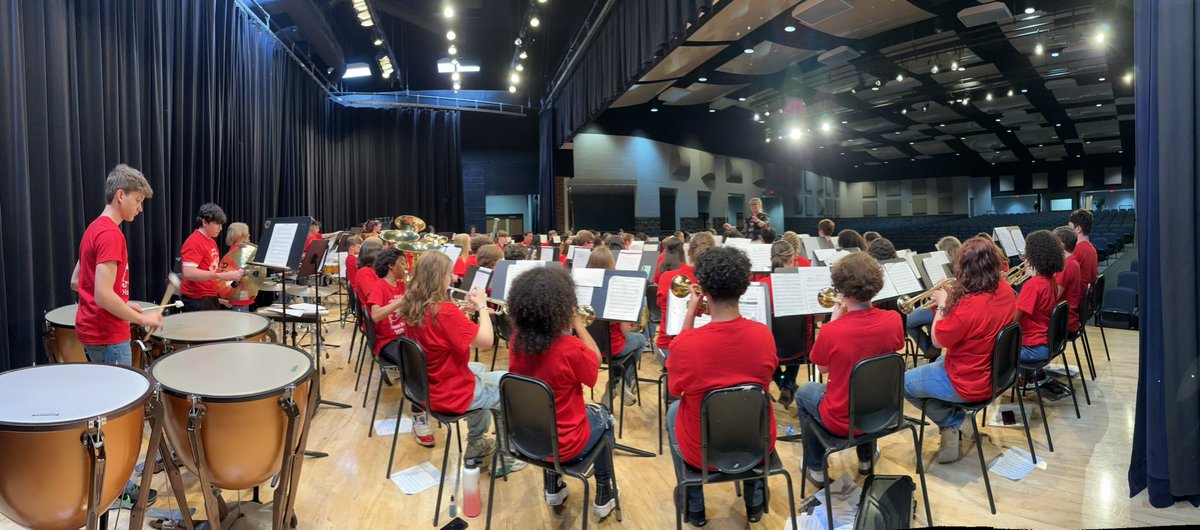 HMMSband's tweet photo. The 2024 WCPS MS Honors Band was a huge success tonight at SWMS! Each of the four middle schools was well represented, as they were led by the amazing Ms. Christi Shores (from the BGISD). Congratulations to ALL! https://t.co/QpiOhUud54