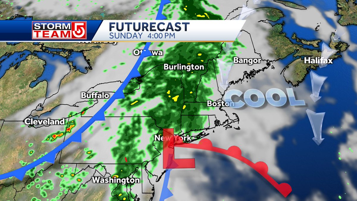 The bulk of the rain will be Sunday afternoon into the overnight. . The trend has been to start the rain later and later. If this trend continues we may not see much rain in eastern MA until toward sunset. The later start also means the rain may linger into Monday morning.