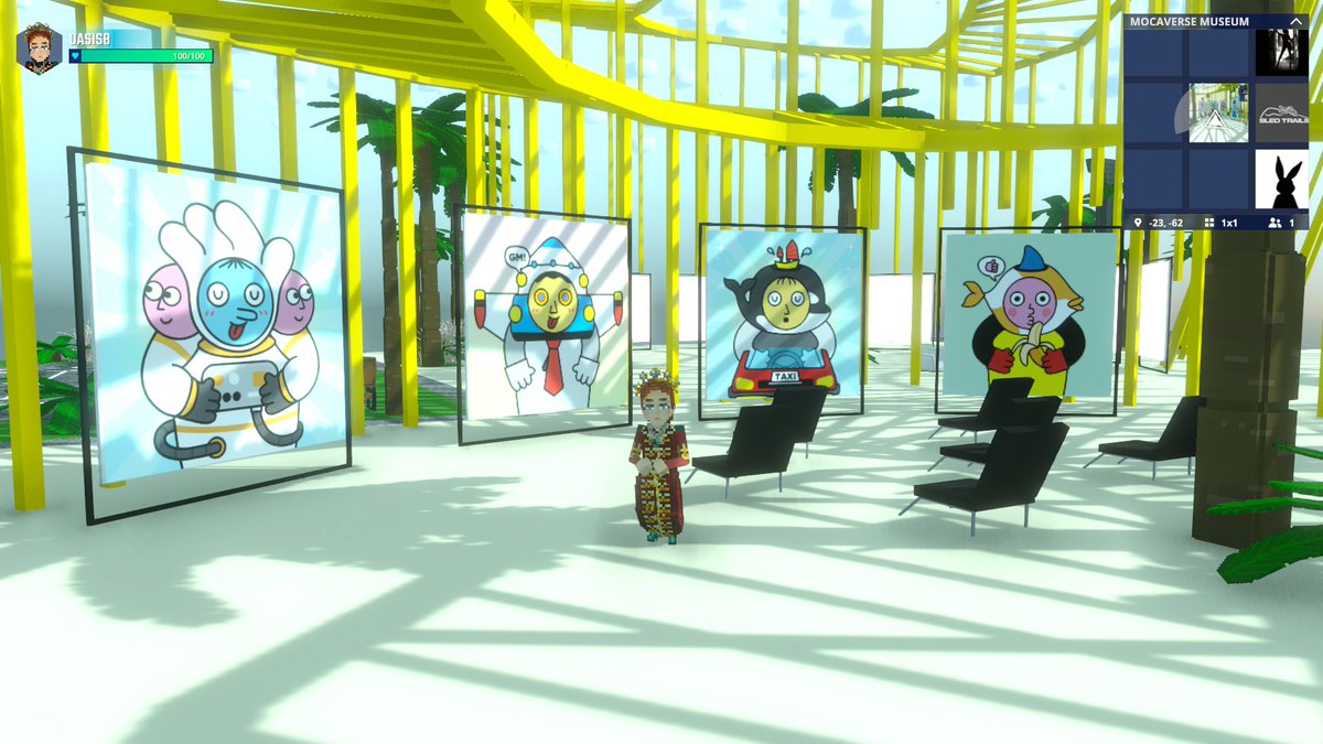 i_muwon's tweet photo. This is my sandbox experience. In this experience, Mocaverse NFT will be displayed. There are only a few on display at the moment, but I plan to fill them all.
@TheSandboxGame @MocaverseNFT @landz_nft https://t.co/OZPk7ZGDx5
