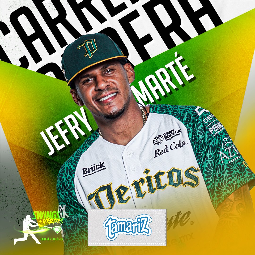 ¡Jefry Marté también llega al plato! 🔥 Impulsado por el doblete de Raudy Read y en fila a Peter O’Brien. 🫡 Tamariz 🥛🐮 #SwingsMásVerdes 🌿 #CaminoAlBi ✌🏼