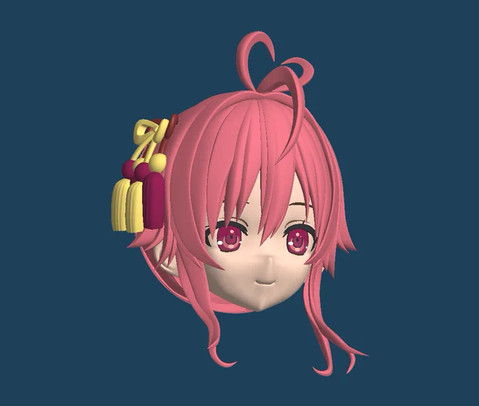 サイドテールを整えれば完成～!あとちょっと～～～!! 