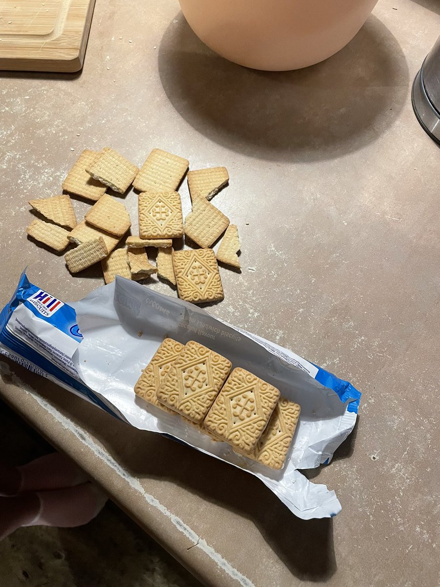 MaddyThaller's tweet photo. A horrible thing happened to my girlfriend today when she opened her @HillBiscuitsLtd coconut creams and discovered that half (half!!!) were ONLY BISCUIT!! No coconut cream! The namesake of the biscuits!!! Not to be dramatic but I don’t think she will ever recover!! https://t.co/UBFZMBUFow