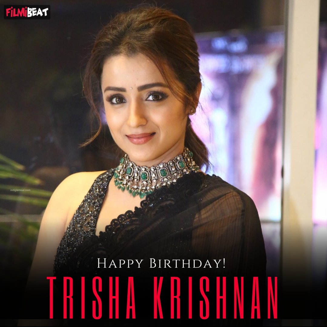 Happy Birthday to the talented actress, Trisha Krishnan! 🎉🎂  💖 
@trishtrashers
#HappyBirthdayTrisha  #birthdaygirl  #celebrity  #birthdaycelebration