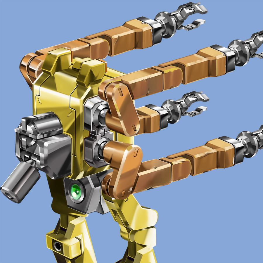 「#無言でロボットをあげる見た人もやる 」|寺岡賢司　TERAOKA Kenjiのイラスト