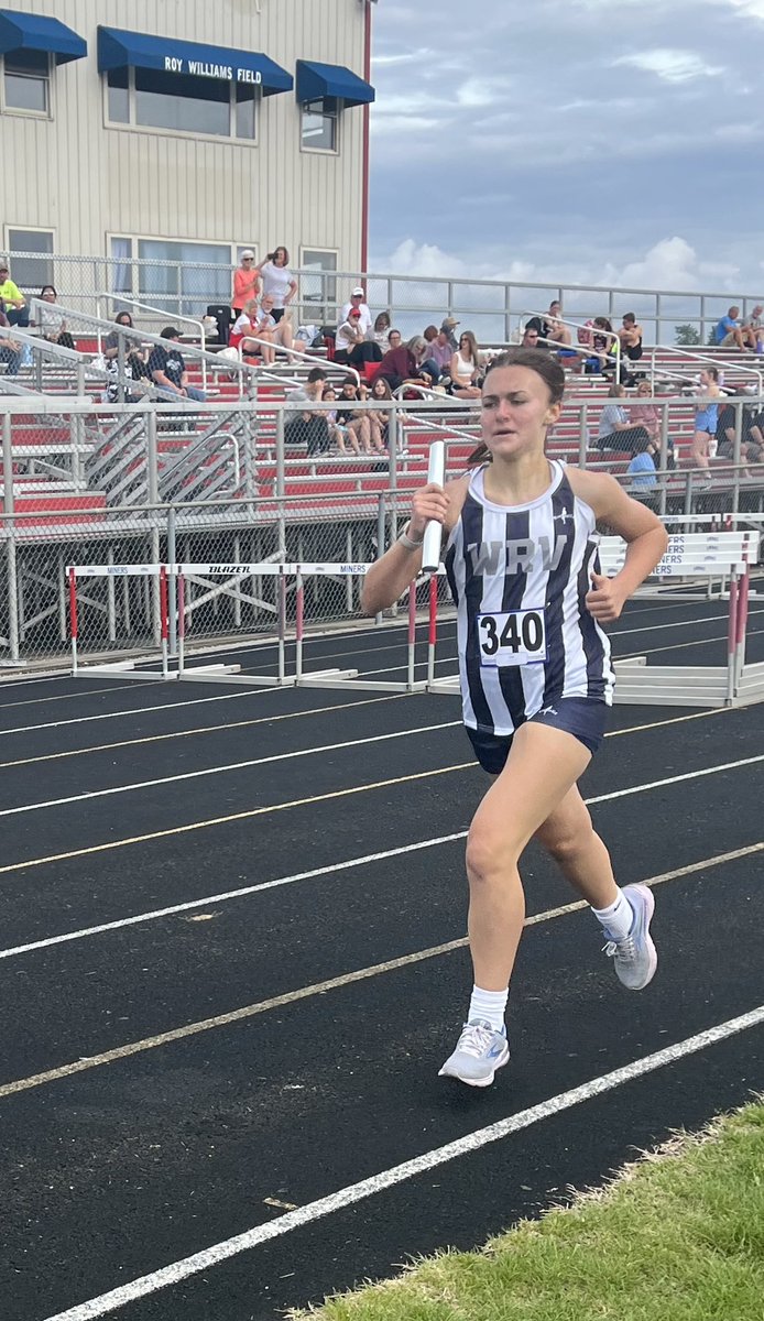 WRVTrack's tweet image. Congratulations to Alea Beck, Anneston Dunigan, Addy Morgan, and Molly Settles on being the GCI Champion in the 4x800m Relay this evening. @WRVwolverines