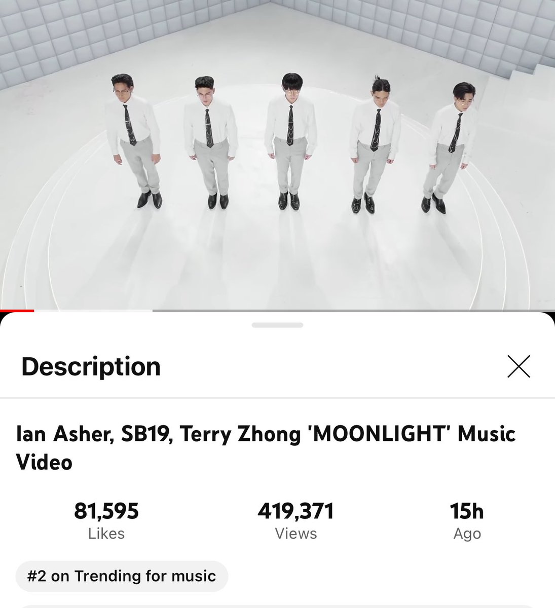 TRENDING AT NO. 2 FOR MUSIC NA SI MOONLIGHT 🥳🪩

STREAM MOONLIGHT MV
<a href="/SB19Official/">SB19 Official</a> #SB19