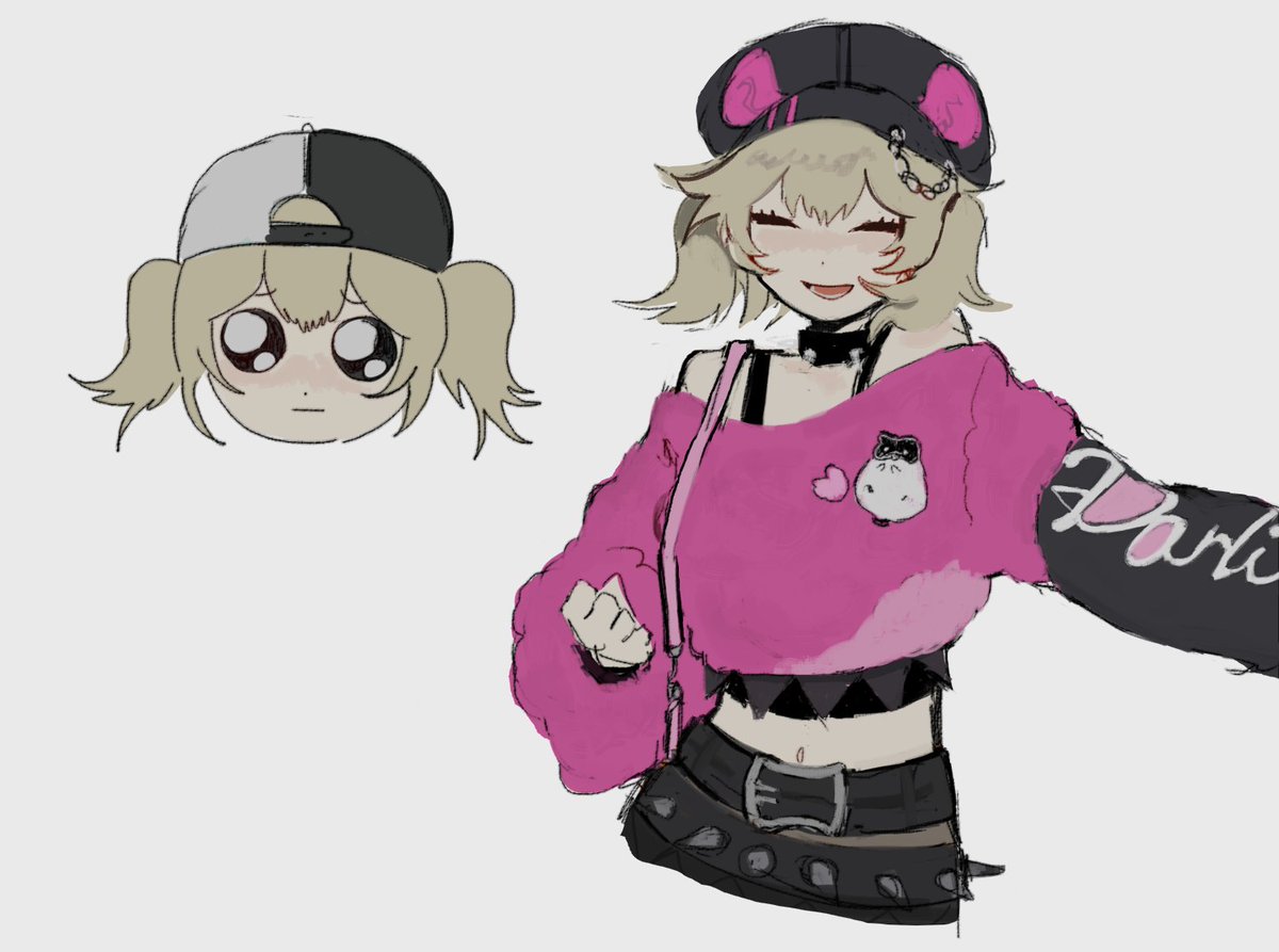 old kohane fan art i did before turning into a mafuener