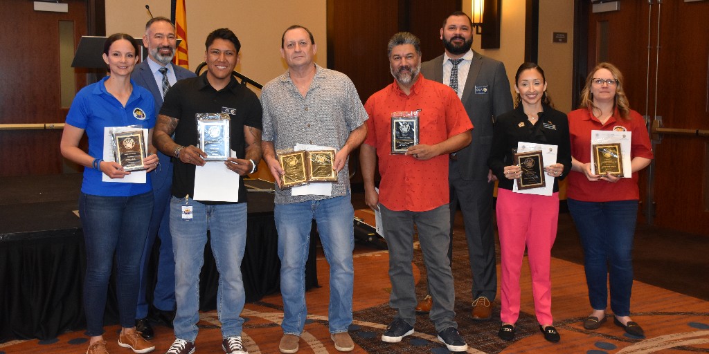 Celebrating Military Appreciation Month with our @AZVETS Veteran Benefits Counselors. Several of our VBCs were awarded for their hard work and dedication to their fellow #Veterans. FULL STORY: bit.ly/3UCp9mV #AZVets #militaryappreciationmonth
