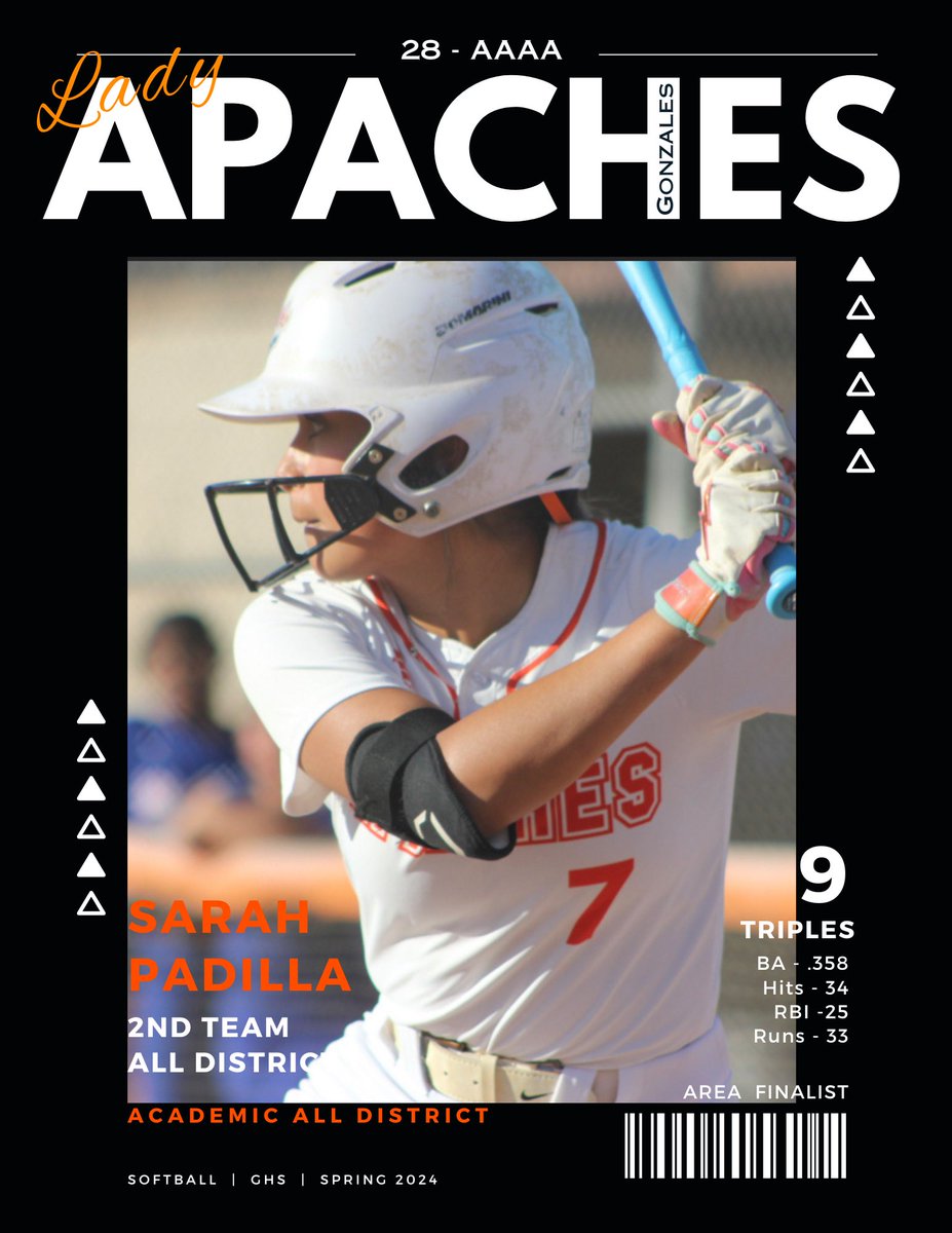Apache_Softball's tweet photo. Congratulations to our District 28-4A 2nd team selections @SydneyMcCray05 Haley, Sarah &amp; @GyzelleGuevara https://t.co/ICaMXgwFk2