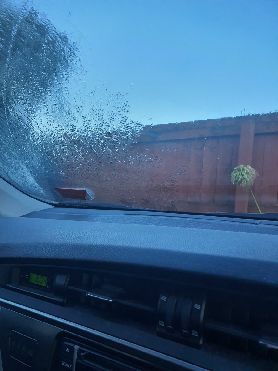 Frost on my windscreen at 8am in Taupo