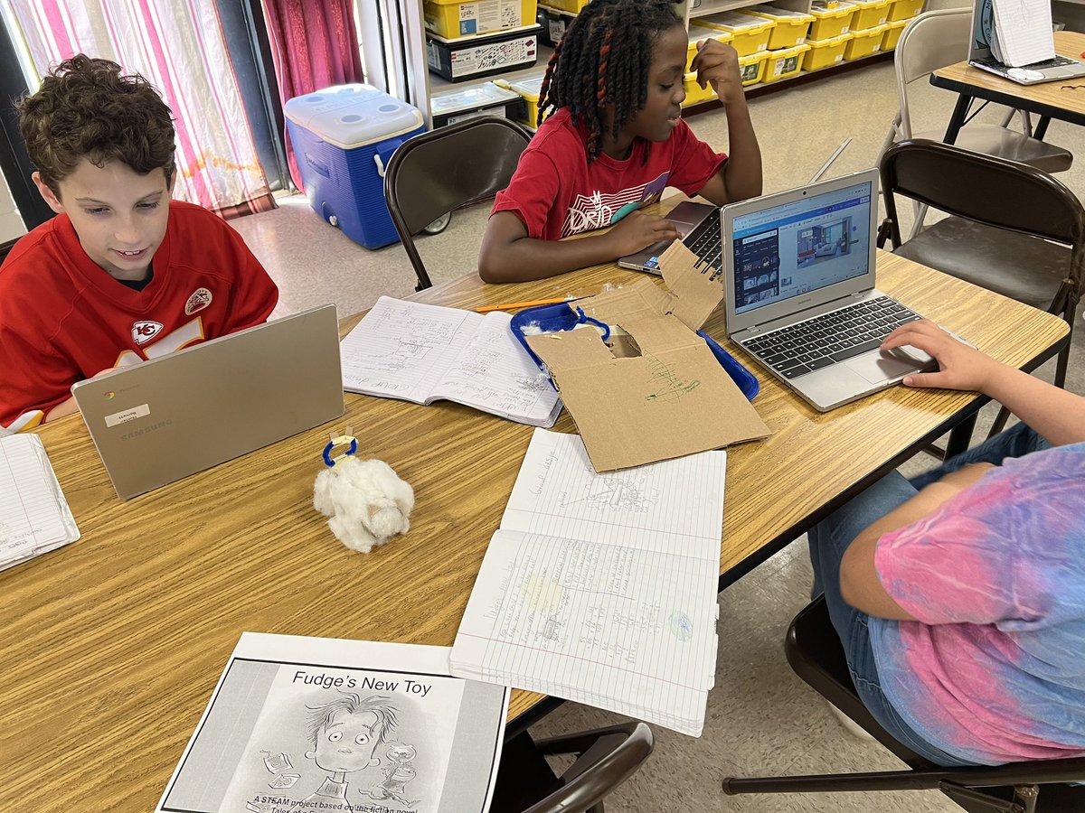 SeitzHalie's tweet photo. Our students are loving our “Tales of a Fourth Grade Nothing” Novel Study STEAM project! 🤩 @ParhamNatalie https://t.co/fqVK8pwHsU