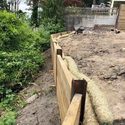 HarriottValEng's tweet photo. Shoring walls allow for deeper excavations in tighter spots. You may have seen such walls when a huge high rise is getting squeezed onto a small plot of downtown real estate.
.
.
.
.
#engineering #architecture #wood #construction #framing #building #design #residential #remodel https://t.co/cEeH8QEuQJ