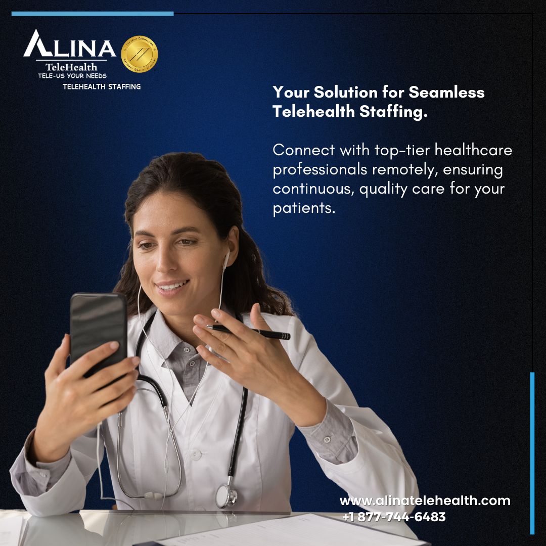 Empower your healthcare team with our telehealth  staffing solutions. Access top-tier professionals remotely for uninterrupted patient care excellence. 

Join hands with us for a healthier, more connected tomorrow. 
🌐alinatelehealth.com 
📞+1  877-744-6483