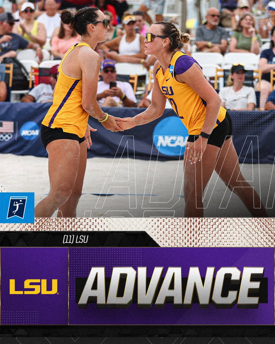 🚨 UPSET ALERT 🚨

With four courts going to third sets, (11) <a href="/LSUBeachVB/">LSU Beach Volleyball</a> takes down (6) TCU, 3-2.

#NCAABeachVB