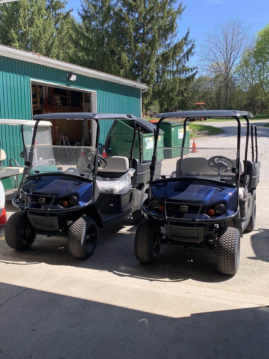 Big thanks to our membership for their ongoing support of our efforts and thanks to @gc_duke for these wonderful @CushmanVehicles lithium haulers. I know two fellas that will enjoy them!