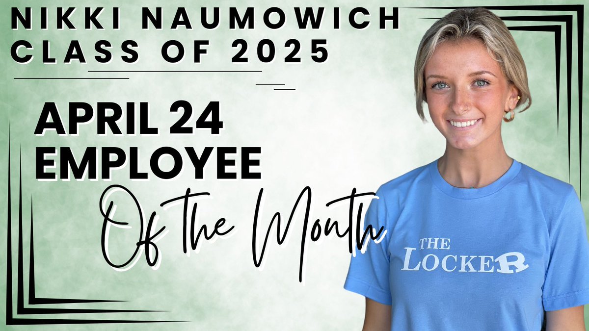 TheLocker_RHS's tweet image. 🎉🌟 We’re excited to announce Nikki Naumowich as The Locker’s April 2024's Employee of the Month! 🌟🎉 From inventory management to elevating visual merchandising, Nikki's dedication shines. Congrats, Nikki! 🙌 #EmployeeOfTheMonth #StudentRunCommunityDriven