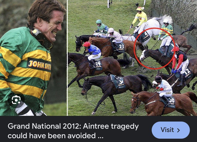 joanburgess1's tweet photo. Just watched the #latelate &amp; @AP_McCoy interview. No mention of the horses who died during his time as a jockey. The recorded figure of 25 is thought to be conservative. Why was this not part of the discussion? @PatricKielty #youbettheydie #synchronised https://t.co/YeQvzcOIBt