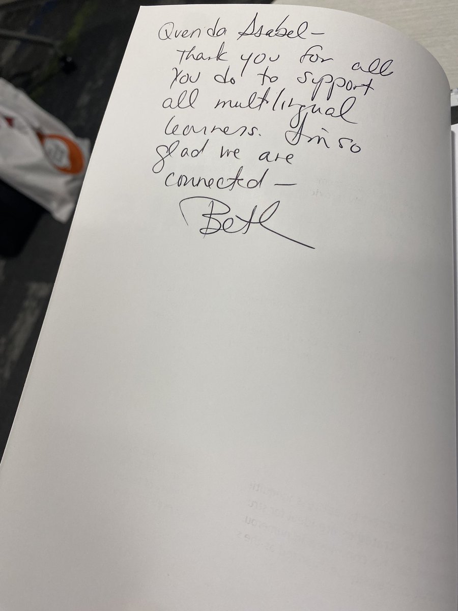 Today at the amazing @Region10ESC Literacy Conference I got to finally meet the one and ONLY Beth Skelton, got to listen to her and got my book signed @easkelton such a great session! We missed you @TanKHuynh
