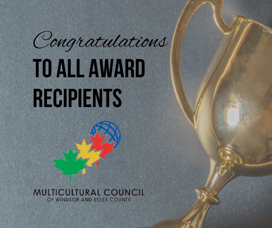 Congratulations to all the recipients who were honoured at last night's Multicultural Council of Windsor-Essex Gala Awards. We are grateful for your dedication to building a more inclusive and harmonious Windsor for all.